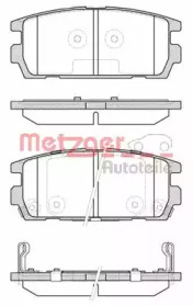 Комплект тормозных колодок METZGER 0877.02